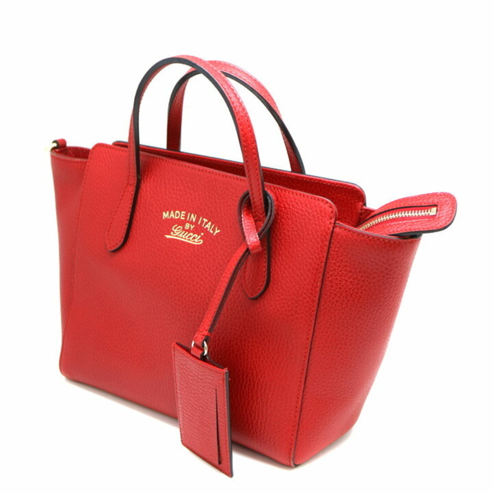 Gucci Handbag Shoulder Bag Leather Red - Picture 1 of 9